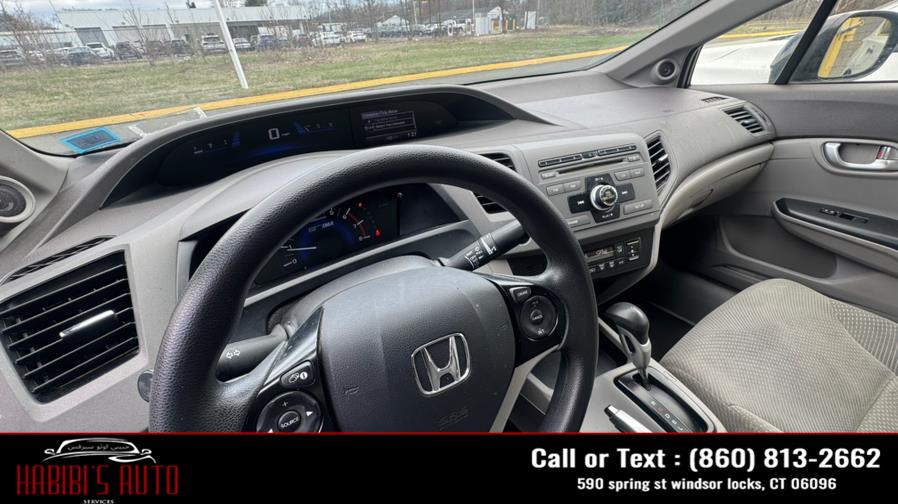 2012 Honda Civic Hybrid 4dr Sdn L4 CVT, available for sale in Windsor Locks, Connecticut | Habibis Auto Sales. Windsor Locks, Connecticut 2012 Honda Civic Hybrid 4dr Sdn L4 CVT, available for sale in Windsor Locks, Connecticut | Habibis Auto Sales. Windsor Locks, Connecticut