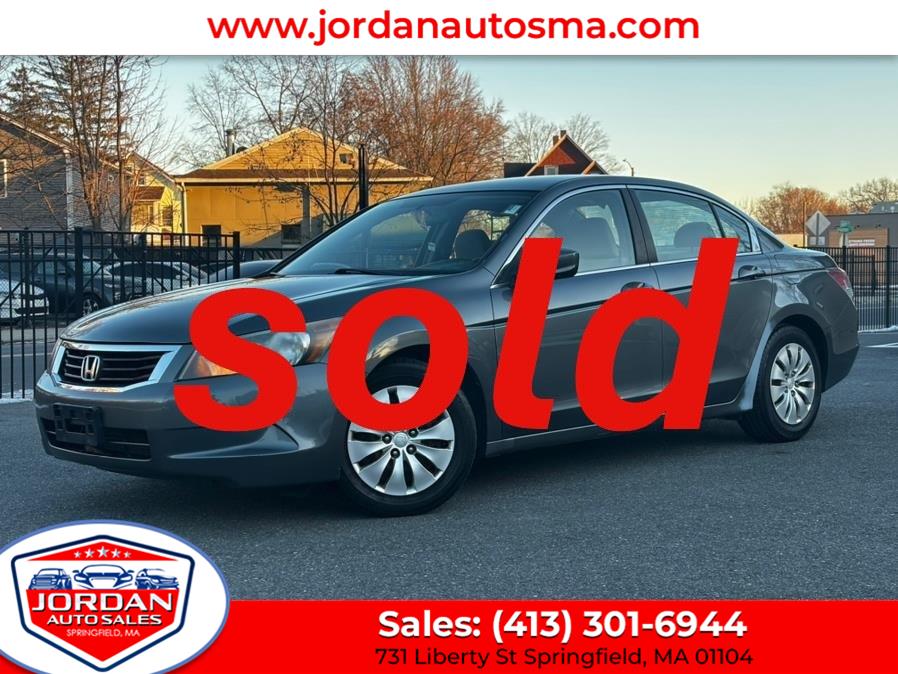 2008 Honda Accord Sdn 4dr I4 Auto LX, available for sale in Springfield, Massachusetts | Jordan Auto Sales. Springfield, Massachusetts 2008 Honda Accord Sdn 4dr I4 Auto LX, available for sale in Springfield, Massachusetts | Jordan Auto Sales. Springfield, Massachusetts
