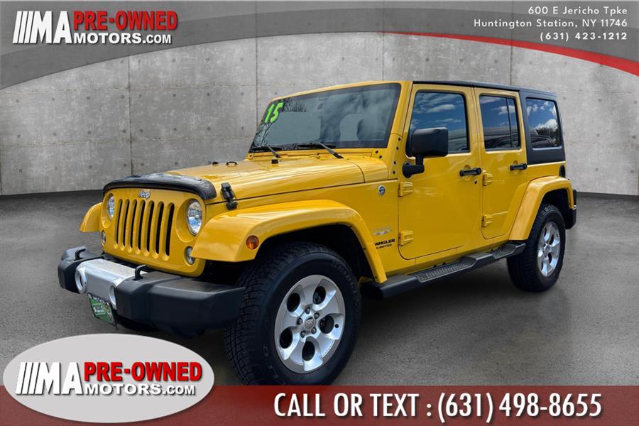 2015 Jeep Wrangler Unlimited SAHARA 4WD 4dr Sahara, available for sale in Huntington Station, New York | M & A Motors. Huntington Station, New York 2015 Jeep Wrangler Unlimited SAHARA 4WD 4dr Sahara, available for sale in Huntington Station, New York | M & A Motors. Huntington Station, New York