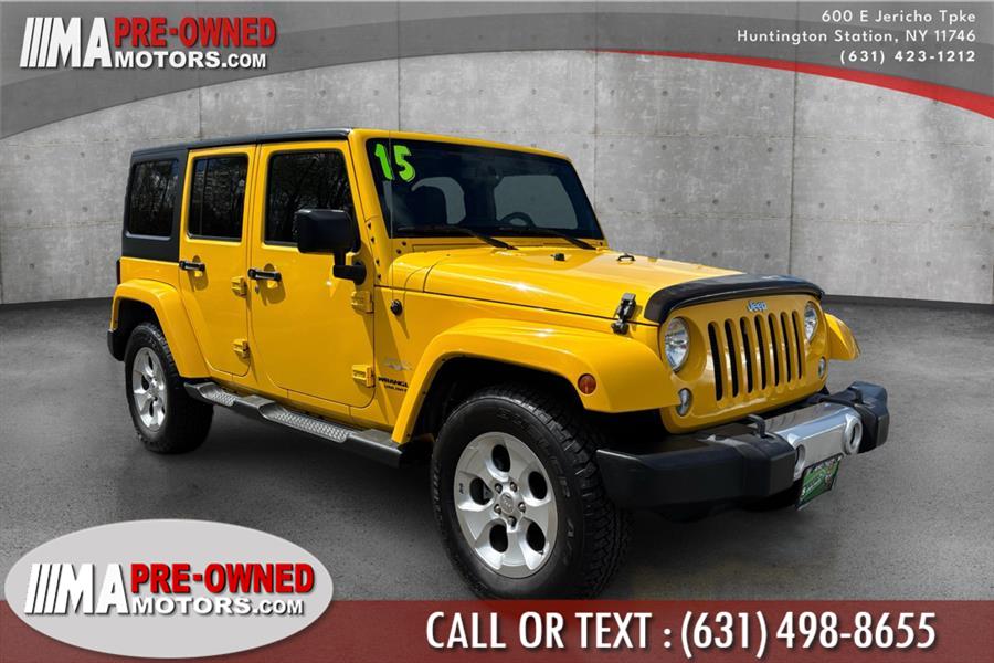 2015 Jeep Wrangler Unlimited SAHARA 4WD 4dr Sahara, available for sale in Huntington Station, New York | M & A Motors. Huntington Station, New York 2015 Jeep Wrangler Unlimited SAHARA 4WD 4dr Sahara, available for sale in Huntington Station, New York | M & A Motors. Huntington Station, New York