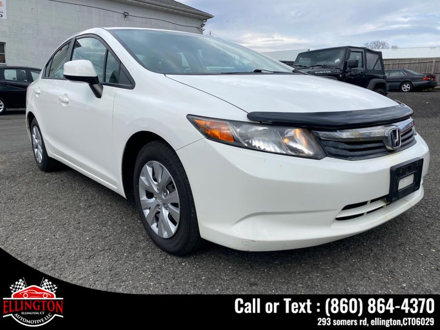 2012 Honda Civic Sdn 4dr Auto LX, available for sale in Ellington, Connecticut | Ellington Automotive LLC. Ellington, Connecticut 2012 Honda Civic Sdn 4dr Auto LX, available for sale in Ellington, Connecticut | Ellington Automotive LLC. Ellington, Connecticut