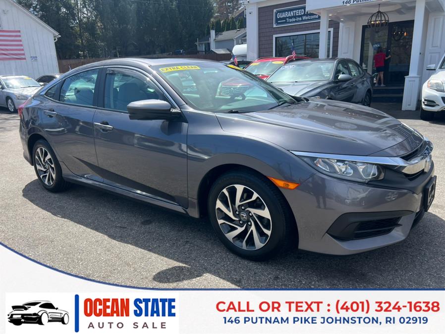 2018 Honda Civic Sedan EX CVT, available for sale in Johnston, Rhode Island | Ocean State Auto Sales. Johnston, Rhode Island 2018 Honda Civic Sedan EX CVT, available for sale in Johnston, Rhode Island | Ocean State Auto Sales. Johnston, Rhode Island