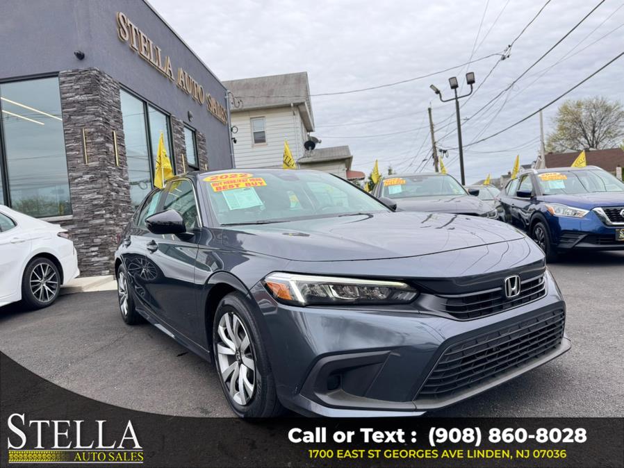 2022 Honda Civic Sedan LX CVT, available for sale in Linden, New Jersey | Stella Auto Sales. Linden, New Jersey 2022 Honda Civic Sedan LX CVT, available for sale in Linden, New Jersey | Stella Auto Sales. Linden, New Jersey