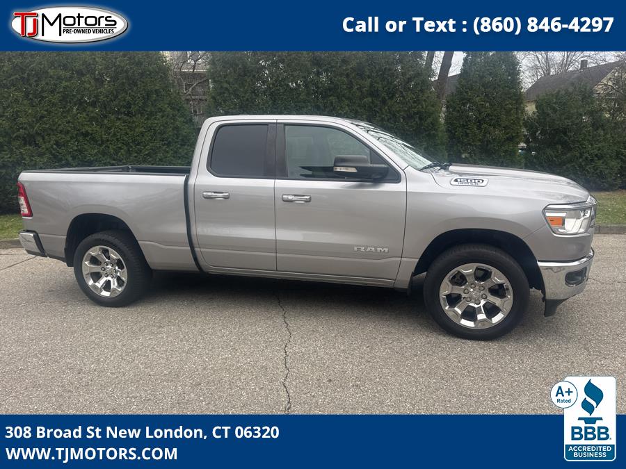 2019 Ram 1500 Big Horn/Lone Star 4x4 Quad Cab 6''4" Box, available for sale in New London, Connecticut | TJ Motors LLC. New London, Connecticut 2019 Ram 1500 Big Horn/Lone Star 4x4 Quad Cab 6''4" Box, available for sale in New London, Connecticut | TJ Motors LLC. New London, Connecticut