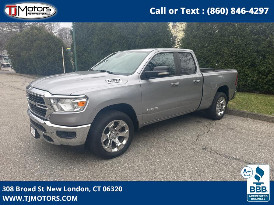 2019 Ram 1500 Big Horn/Lone Star 4x4 Quad Cab 6''4" Box, available for sale in New London, Connecticut | TJ Motors LLC. New London, Connecticut 2019 Ram 1500 Big Horn/Lone Star 4x4 Quad Cab 6''4" Box, available for sale in New London, Connecticut | TJ Motors LLC. New London, Connecticut