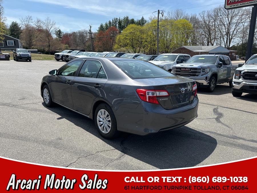 2013 Toyota Camry 4dr Sdn I4 Auto LE (Natl), available for sale in Tolland, Connecticut | Arcari Motor Sales. Tolland, Connecticut 2013 Toyota Camry 4dr Sdn I4 Auto LE (Natl), available for sale in Tolland, Connecticut | Arcari Motor Sales. Tolland, Connecticut