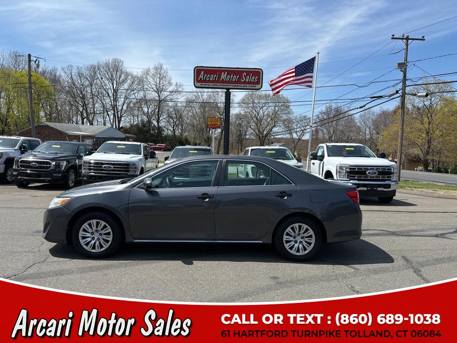 2013 Toyota Camry 4dr Sdn I4 Auto LE (Natl), available for sale in Tolland, Connecticut | Arcari Motor Sales. Tolland, Connecticut 2013 Toyota Camry 4dr Sdn I4 Auto LE (Natl), available for sale in Tolland, Connecticut | Arcari Motor Sales. Tolland, Connecticut