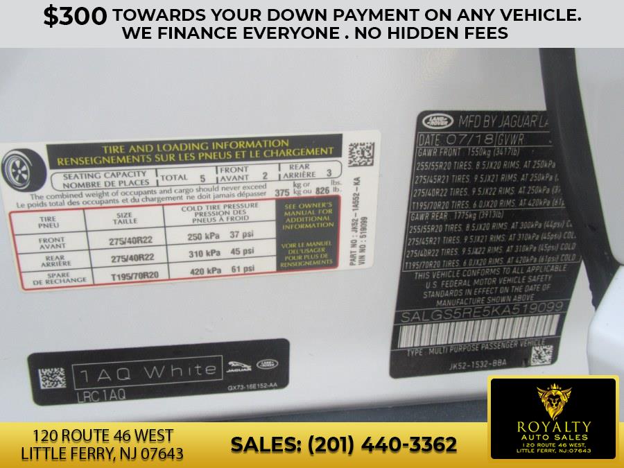 2019 Land Rover Range Rover V8 Supercharged LWB, available for sale in Little Ferry, New Jersey | Royalty Auto Sales. Little Ferry, New Jersey 2019 Land Rover Range Rover V8 Supercharged LWB, available for sale in Little Ferry, New Jersey | Royalty Auto Sales. Little Ferry, New Jersey