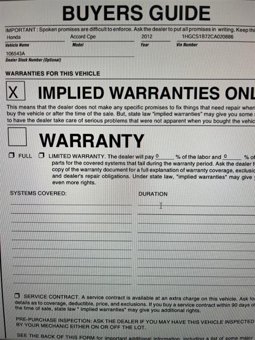 2012 Honda Accord Cpe EX, available for sale in Maple Shade, New Jersey | Car Revolution. Maple Shade, New Jersey 2012 Honda Accord Cpe EX, available for sale in Maple Shade, New Jersey | Car Revolution. Maple Shade, New Jersey