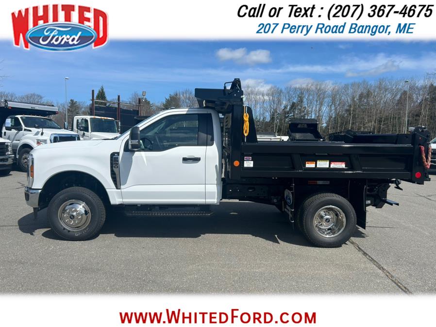 2025 Ford Super Duty F-350 DRW XL 4WD Reg Cab 145" WB 60" CA 9' Dump Body, available for sale in Bangor, Maine | Whited Ford. Bangor, Maine 2025 Ford Super Duty F-350 DRW XL 4WD Reg Cab 145" WB 60" CA 9' Dump Body, available for sale in Bangor, Maine | Whited Ford. Bangor, Maine