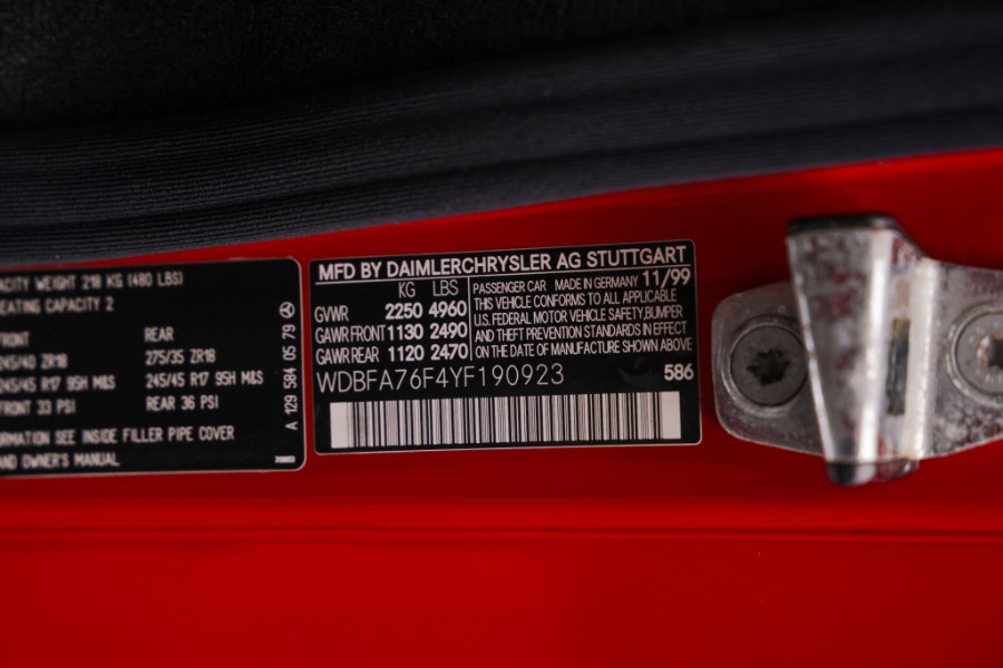 2000 Mercedes-Benz SL-Class 2dr Roadster 6.0L, available for sale in North Salem, New York | Meccanic Shop North Inc. North Salem, New York 2000 Mercedes-Benz SL-Class 2dr Roadster 6.0L, available for sale in North Salem, New York | Meccanic Shop North Inc. North Salem, New York