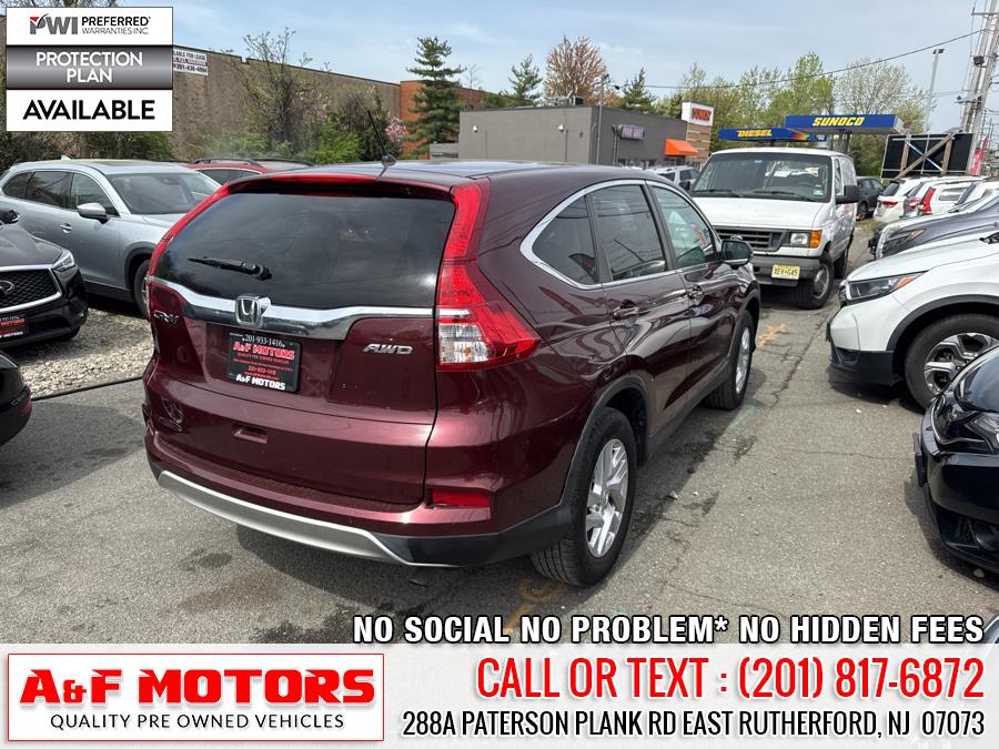 2015 Honda CR-V AWD 5dr EX, available for sale in East Rutherford, New Jersey | A&F Motors LLC. East Rutherford, New Jersey 2015 Honda CR-V AWD 5dr EX, available for sale in East Rutherford, New Jersey | A&F Motors LLC. East Rutherford, New Jersey