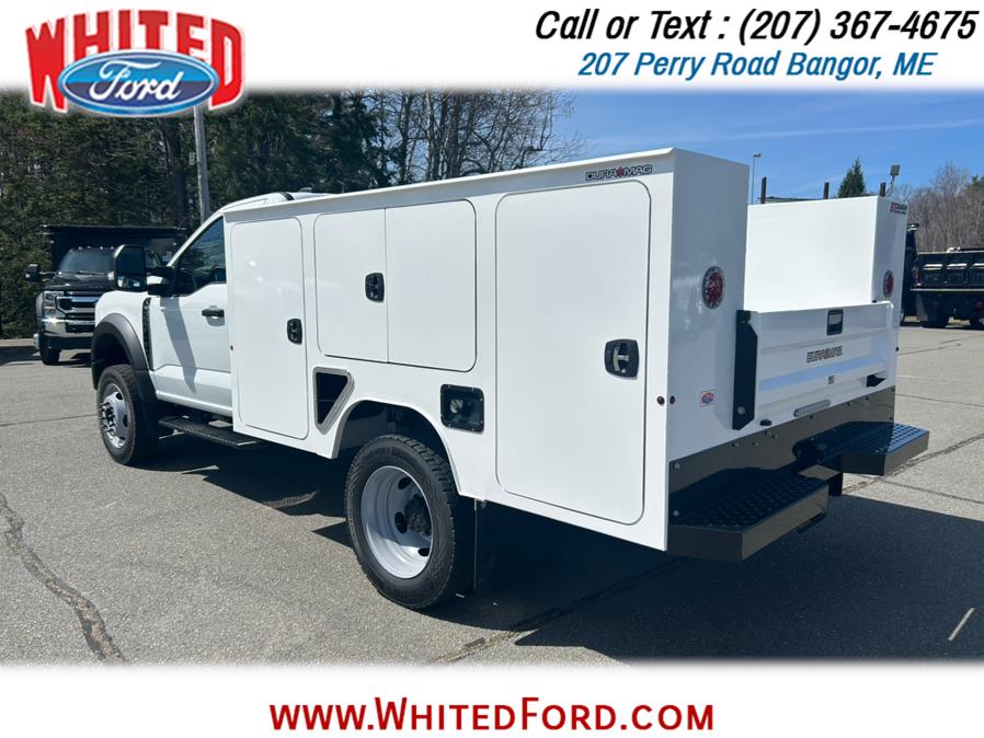 2025 Ford Super Duty F-550 DRW XL 4WD Reg Cab 145" WB 60" CA Service Body Truck, available for sale in Bangor, Maine | Whited Ford. Bangor, Maine 2025 Ford Super Duty F-550 DRW XL 4WD Reg Cab 145" WB 60" CA Service Body Truck, available for sale in Bangor, Maine | Whited Ford. Bangor, Maine