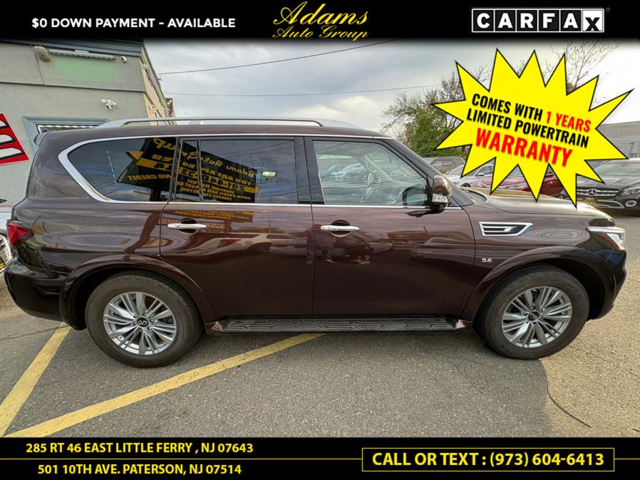 2019 INFINITI QX80 LUXE AWD, available for sale in Paterson, New Jersey | Adams Auto Group. Paterson, New Jersey 2019 INFINITI QX80 LUXE AWD, available for sale in Paterson, New Jersey | Adams Auto Group. Paterson, New Jersey
