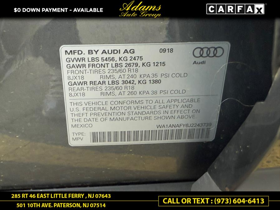 2018 Audi Q5 2.0 TFSI Tech Premium, available for sale in Little Ferry , New Jersey | Adams Auto Group . Little Ferry , New Jersey 2018 Audi Q5 2.0 TFSI Tech Premium, available for sale in Little Ferry , New Jersey | Adams Auto Group . Little Ferry , New Jersey