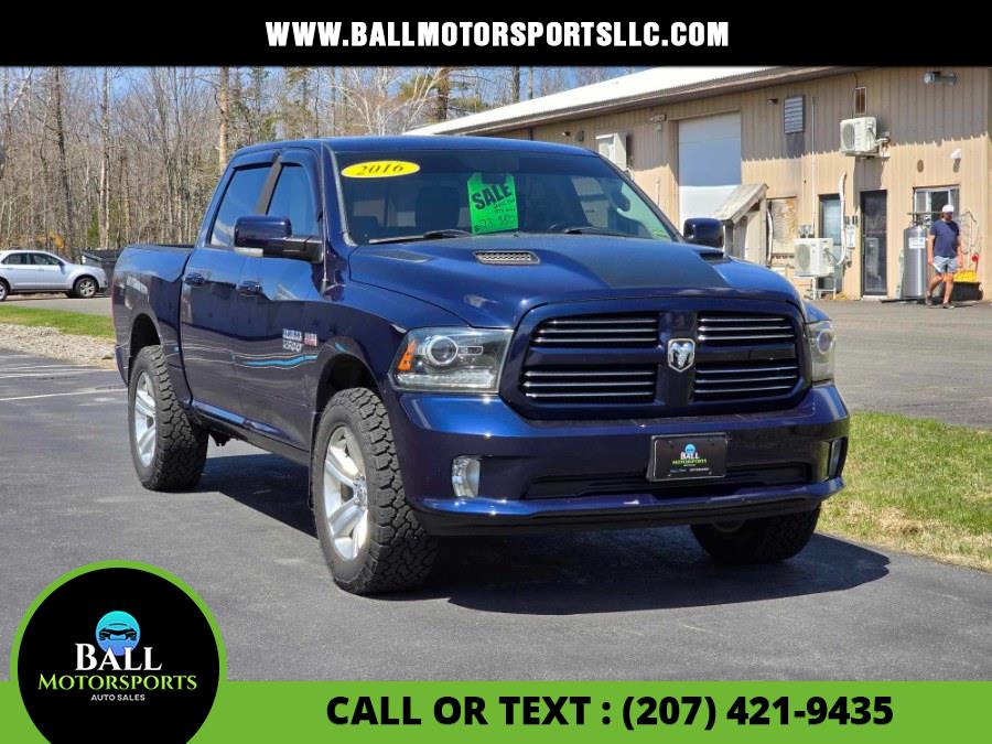 2016 Ram 1500 4WD Crew Cab 140.5" Sport, available for sale in Brewer, Maine | Ball Motorsports LLC. Brewer, Maine 2016 Ram 1500 4WD Crew Cab 140.5" Sport, available for sale in Brewer, Maine | Ball Motorsports LLC. Brewer, Maine