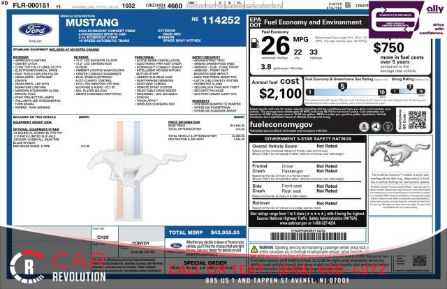 2024 Ford Mustang EcoBoost Premium, available for sale in Avenel, New Jersey | Car Revolution. Avenel, New Jersey 2024 Ford Mustang EcoBoost Premium, available for sale in Avenel, New Jersey | Car Revolution. Avenel, New Jersey