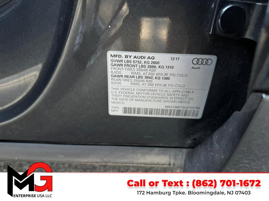 2018 Audi SQ5 3.0 TFSI Prestige, available for sale in Bloomingdale, New Jersey | MG Enterprise USA. Bloomingdale, New Jersey 2018 Audi SQ5 3.0 TFSI Prestige, available for sale in Bloomingdale, New Jersey | MG Enterprise USA. Bloomingdale, New Jersey