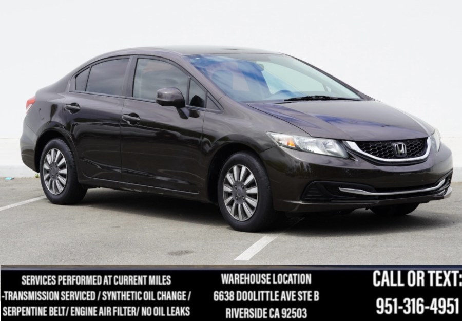 2013 Honda Civic Sdn LX 4dr (ONE OWNER), available for sale in Riverside, California | Big Timin Motors LLC. Riverside, California 2013 Honda Civic Sdn LX 4dr (ONE OWNER), available for sale in Riverside, California | Big Timin Motors LLC. Riverside, California