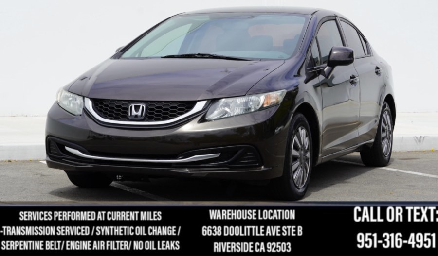 2013 Honda Civic Sdn LX 4dr (ONE OWNER), available for sale in Riverside, California | Big Timin Motors LLC. Riverside, California 2013 Honda Civic Sdn LX 4dr (ONE OWNER), available for sale in Riverside, California | Big Timin Motors LLC. Riverside, California