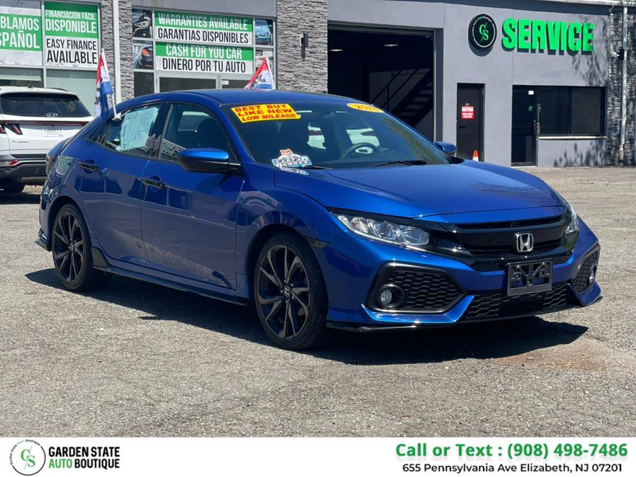 2018 Honda Civic Hatchback Sport CVT, available for sale in Elizabeth, New Jersey | Garden State Auto Boutique. Elizabeth, New Jersey 2018 Honda Civic Hatchback Sport CVT, available for sale in Elizabeth, New Jersey | Garden State Auto Boutique. Elizabeth, New Jersey