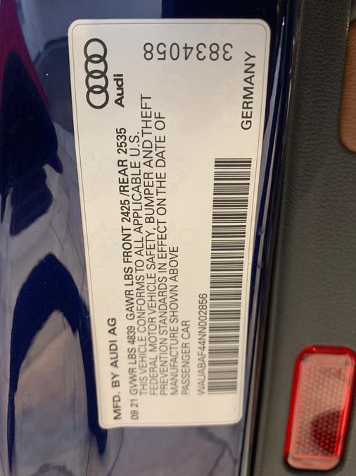 2022 Audi A4 Sedan Premium 40 TFSI quattro, available for sale in Hillside, New Jersey | Euro Lux Auto. Hillside, New Jersey 2022 Audi A4 Sedan Premium 40 TFSI quattro, available for sale in Hillside, New Jersey | Euro Lux Auto. Hillside, New Jersey