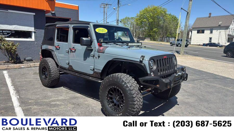 2015 Jeep Wrangler Unlimited Sport SUV 4D, available for sale in New Haven, Connecticut | Boulevard Motors LLC. New Haven, Connecticut 2015 Jeep Wrangler Unlimited Sport SUV 4D, available for sale in New Haven, Connecticut | Boulevard Motors LLC. New Haven, Connecticut