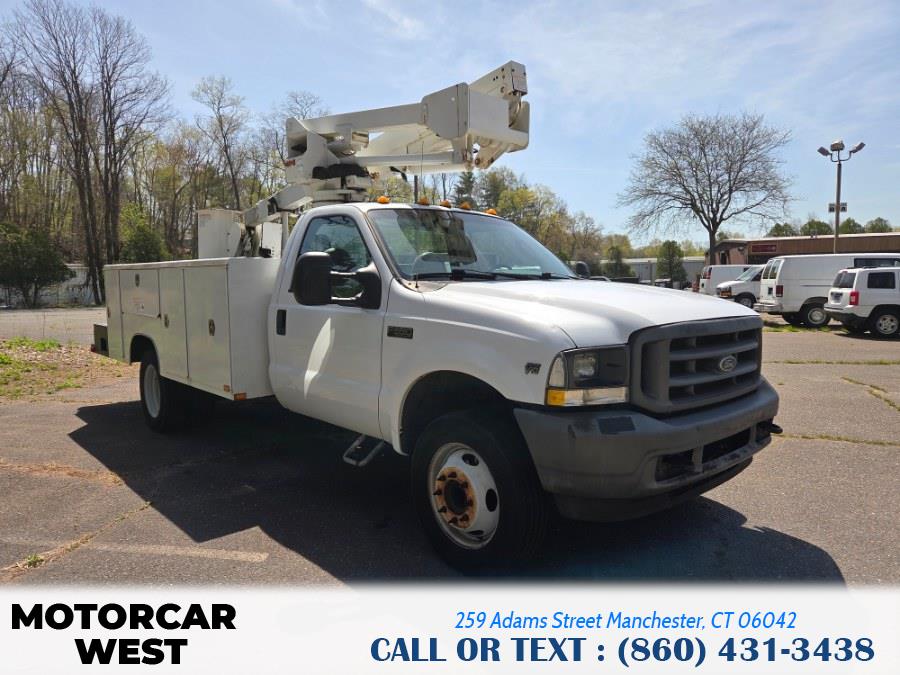 2004 Ford Super Duty F-550 DRW Reg Cab 201" WB 120" CA XLT, available for sale in Manchester, Connecticut | Motorcar West. Manchester, Connecticut 2004 Ford Super Duty F-550 DRW Reg Cab 201" WB 120" CA XLT, available for sale in Manchester, Connecticut | Motorcar West. Manchester, Connecticut