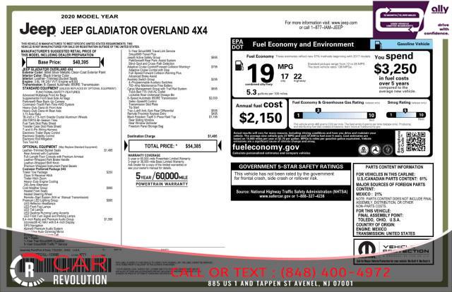 2020 Jeep Gladiator Overland 4X4, available for sale in Avenel, New Jersey | Car Revolution. Avenel, New Jersey 2020 Jeep Gladiator Overland 4X4, available for sale in Avenel, New Jersey | Car Revolution. Avenel, New Jersey