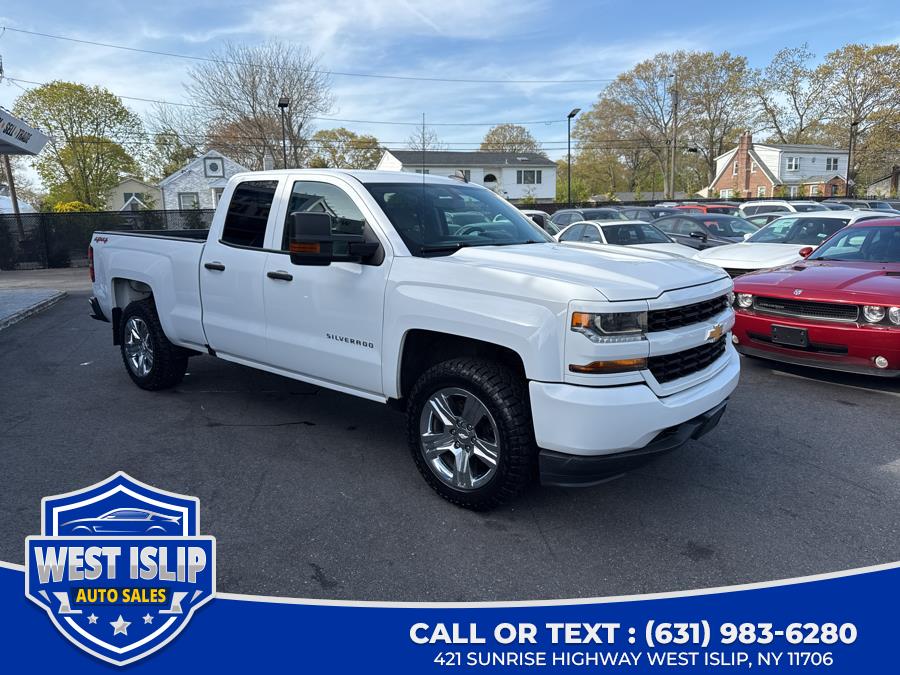 2017 Chevrolet Silverado 1500 4WD Double Cab 143.5" Custom, available for sale in West Islip, New York | West Islip Auto Sales. West Islip, New York 2017 Chevrolet Silverado 1500 4WD Double Cab 143.5" Custom, available for sale in West Islip, New York | West Islip Auto Sales. West Islip, New York