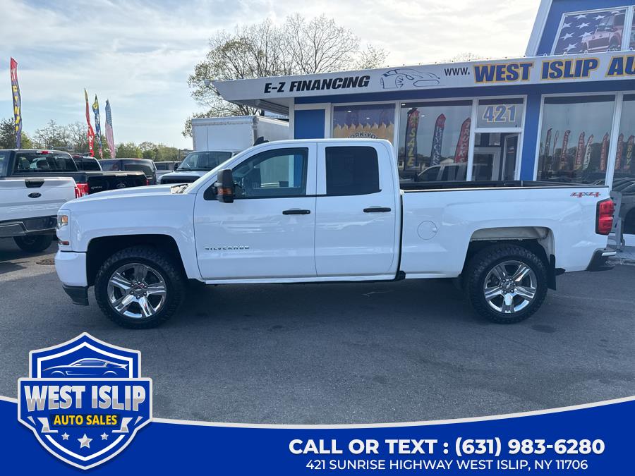 2017 Chevrolet Silverado 1500 4WD Double Cab 143.5" Custom, available for sale in West Islip, New York | West Islip Auto Sales. West Islip, New York 2017 Chevrolet Silverado 1500 4WD Double Cab 143.5" Custom, available for sale in West Islip, New York | West Islip Auto Sales. West Islip, New York