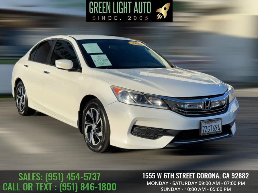 2017 Honda Accord Sedan LX CVT, available for sale in Corona, California | Green Light Auto. Corona, California 2017 Honda Accord Sedan LX CVT, available for sale in Corona, California | Green Light Auto. Corona, California
