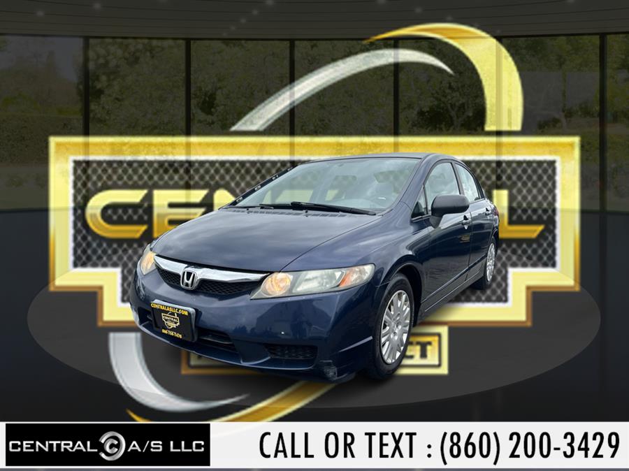 2009 Honda Civic Sdn 4dr Man DX, available for sale in East Windsor, Connecticut | Central A/S LLC. East Windsor, Connecticut 2009 Honda Civic Sdn 4dr Man DX, available for sale in East Windsor, Connecticut | Central A/S LLC. East Windsor, Connecticut