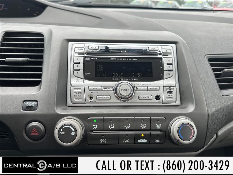 2009 Honda Civic Sdn 4dr Man DX, available for sale in East Windsor, Connecticut | Central A/S LLC. East Windsor, Connecticut 2009 Honda Civic Sdn 4dr Man DX, available for sale in East Windsor, Connecticut | Central A/S LLC. East Windsor, Connecticut