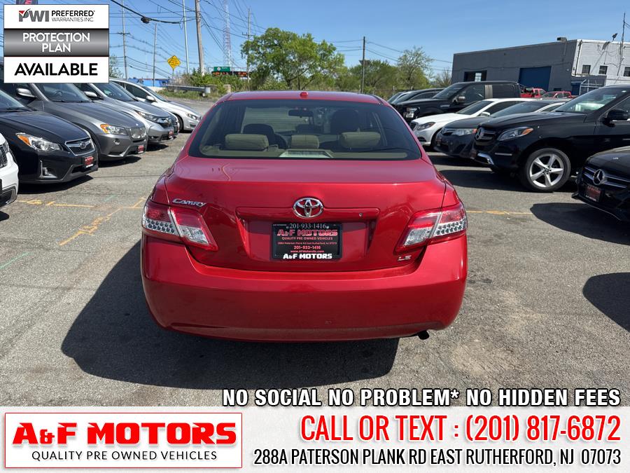 2010 Toyota Camry 4dr Sdn I4 Auto LE (Natl), available for sale in East Rutherford, New Jersey | A&F Motors LLC. East Rutherford, New Jersey 2010 Toyota Camry 4dr Sdn I4 Auto LE (Natl), available for sale in East Rutherford, New Jersey | A&F Motors LLC. East Rutherford, New Jersey