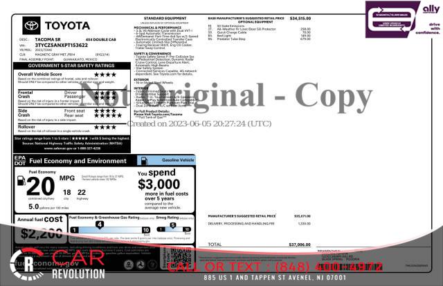 2023 Toyota Tacoma SR DOUBLE CAB 5' BED V6, available for sale in Avenel, New Jersey | Car Revolution. Avenel, New Jersey 2023 Toyota Tacoma SR DOUBLE CAB 5' BED V6, available for sale in Avenel, New Jersey | Car Revolution. Avenel, New Jersey