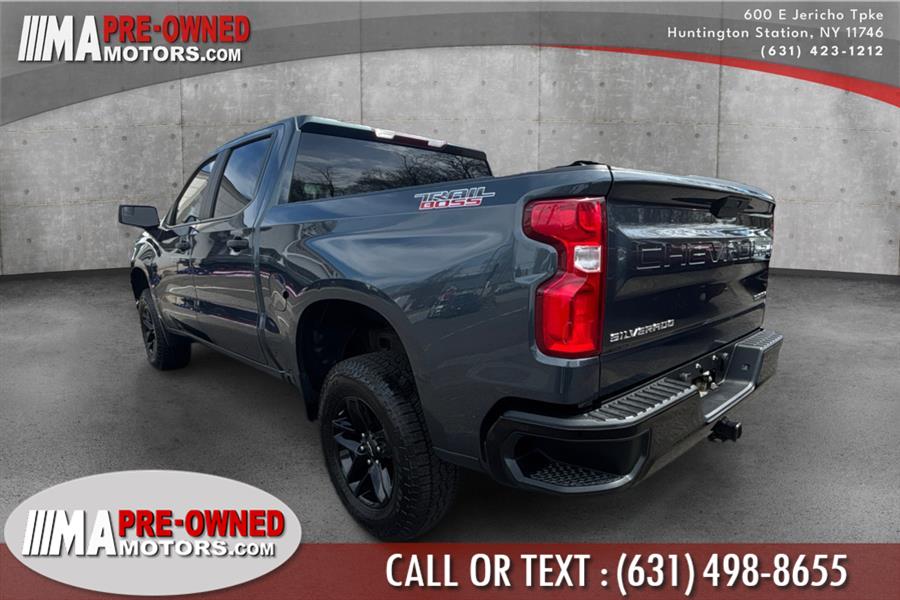 2021 Chevrolet Silverado 1500 4WD Crew Cab 147" Trail Boss well maintained, available for sale in Huntington Station, New York | M & A Motors. Huntington Station, New York 2021 Chevrolet Silverado 1500 4WD Crew Cab 147" Trail Boss well maintained, available for sale in Huntington Station, New York | M & A Motors. Huntington Station, New York