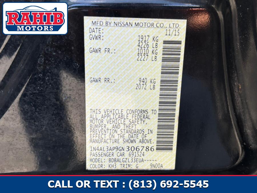 2016 Nissan Altima 4dr Sdn I4 2.5 S, available for sale in Orlando, Florida | RAHIB INC. Orlando, Florida 2016 Nissan Altima 4dr Sdn I4 2.5 S, available for sale in Orlando, Florida | RAHIB INC. Orlando, Florida