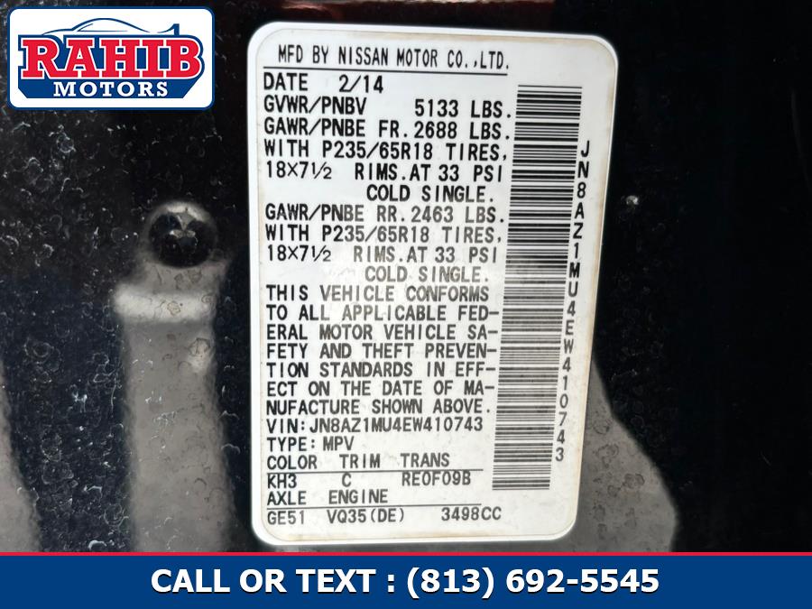 2014 Nissan Murano FWD 4dr SL, available for sale in Orlando, Florida | RAHIB INC. Orlando, Florida 2014 Nissan Murano FWD 4dr SL, available for sale in Orlando, Florida | RAHIB INC. Orlando, Florida