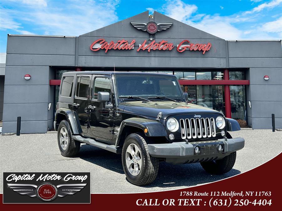 2018 Jeep Wrangler JK Unlimited Sahara 4x4, available for sale in Medford, New York | Capital Motor Group Inc. Medford, New York 2018 Jeep Wrangler JK Unlimited Sahara 4x4, available for sale in Medford, New York | Capital Motor Group Inc. Medford, New York