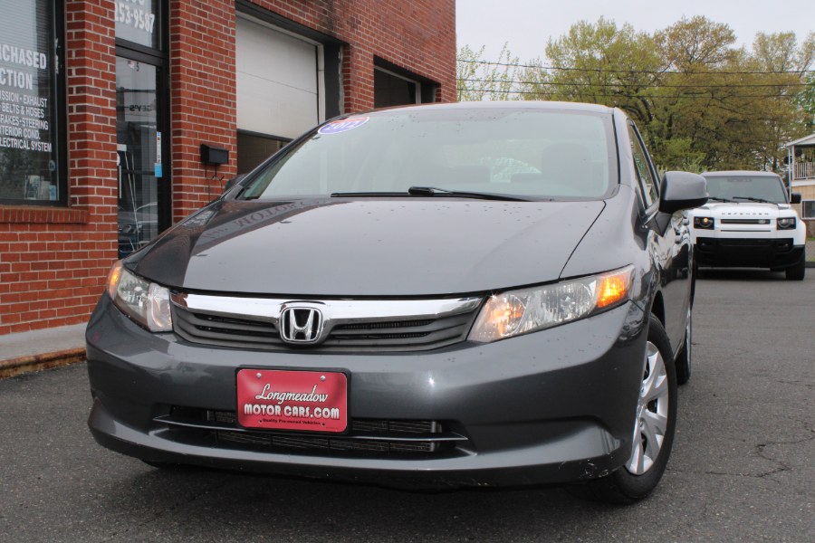 2012 Honda Civic Sdn 4dr Auto EX, available for sale in ENFIELD, Connecticut | Longmeadow Motor Cars. ENFIELD, Connecticut