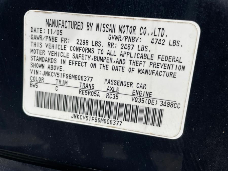 2006 Infiniti G35 Sedan G35x 4dr Sdn AWD Auto, available for sale in New Milford, Connecticut | New Milford Auto Sales. New Milford, Connecticut 2006 Infiniti G35 Sedan G35x 4dr Sdn AWD Auto, available for sale in New Milford, Connecticut | New Milford Auto Sales. New Milford, Connecticut