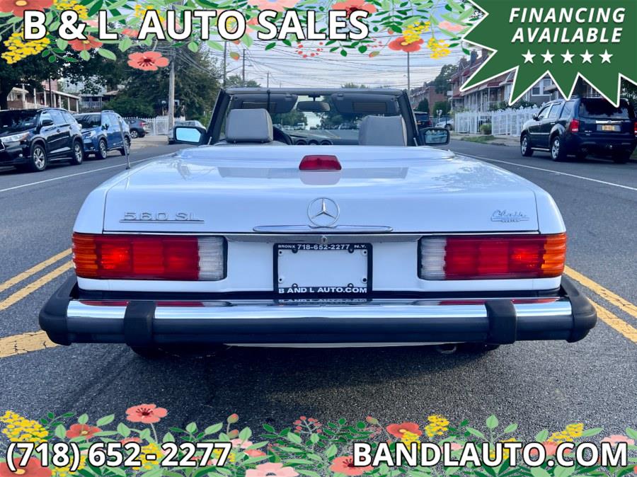 1986 Mercedes-Benz 560SL 2dr Roadster, available for sale in Bronx, New York | B & L Auto Sales LLC. Bronx, New York 1986 Mercedes-Benz 560SL 2dr Roadster, available for sale in Bronx, New York | B & L Auto Sales LLC. Bronx, New York