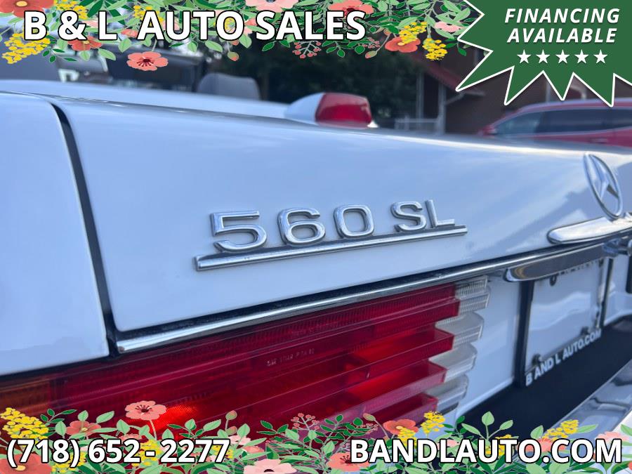 1986 Mercedes-Benz 560SL 2dr Roadster, available for sale in Bronx, New York | B & L Auto Sales LLC. Bronx, New York 1986 Mercedes-Benz 560SL 2dr Roadster, available for sale in Bronx, New York | B & L Auto Sales LLC. Bronx, New York