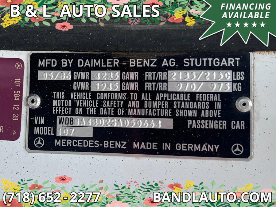1986 Mercedes-Benz 560SL 2dr Roadster, available for sale in Bronx, New York | B & L Auto Sales LLC. Bronx, New York 1986 Mercedes-Benz 560SL 2dr Roadster, available for sale in Bronx, New York | B & L Auto Sales LLC. Bronx, New York
