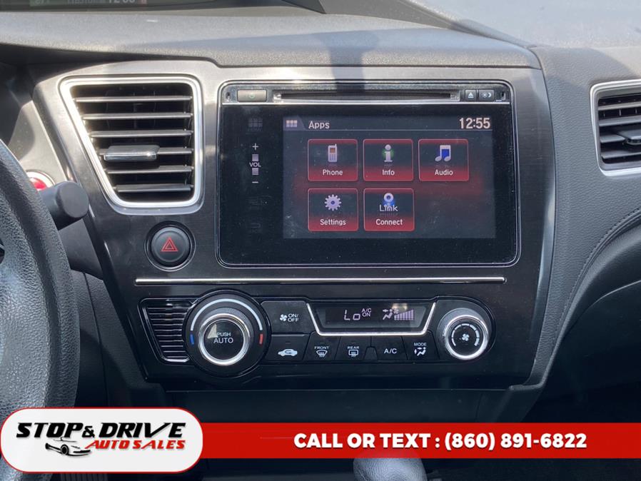 2015 Honda Civic Sedan 4dr CVT EX, available for sale in East Windsor, Connecticut | Stop & Drive Auto Sales. East Windsor, Connecticut 2015 Honda Civic Sedan 4dr CVT EX, available for sale in East Windsor, Connecticut | Stop & Drive Auto Sales. East Windsor, Connecticut
