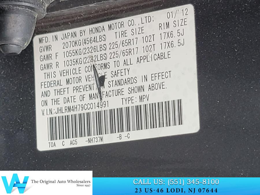 2012 Honda CR-V 4WD 5dr EX-L, available for sale in Lodi, New Jersey | AW Auto & Truck Wholesalers, Inc. Lodi, New Jersey 2012 Honda CR-V 4WD 5dr EX-L, available for sale in Lodi, New Jersey | AW Auto & Truck Wholesalers, Inc. Lodi, New Jersey