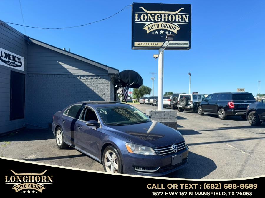 2012 Volkswagen Passat 4dr Sdn 2.5L Auto SE PZEV, available for sale in Mansfield, Texas | Longhorn Auto Group. Mansfield, Texas 2012 Volkswagen Passat 4dr Sdn 2.5L Auto SE PZEV, available for sale in Mansfield, Texas | Longhorn Auto Group. Mansfield, Texas