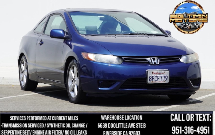 2008 Honda Civic Cpe EX 2dr Auto (SUNROOF), available for sale in Riverside, California | Big Timin Motors LLC. Riverside, California 2008 Honda Civic Cpe EX 2dr Auto (SUNROOF), available for sale in Riverside, California | Big Timin Motors LLC. Riverside, California