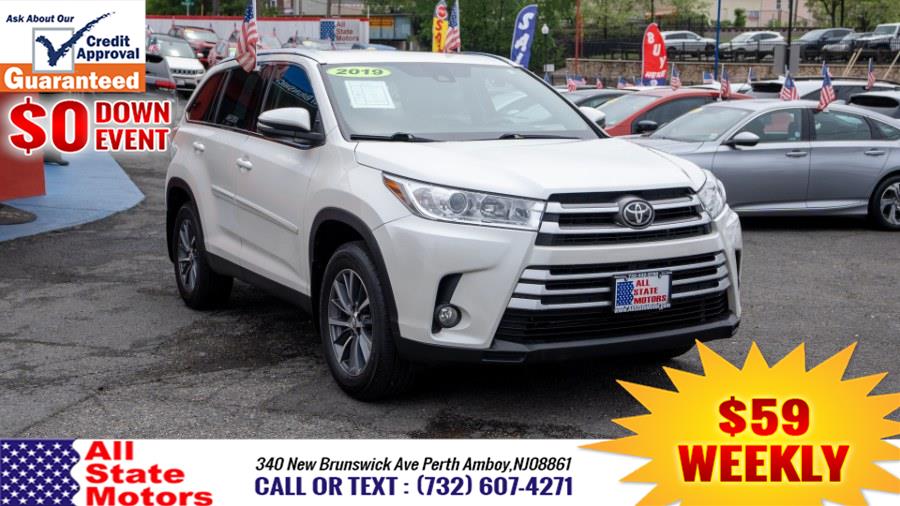 2019 Toyota Highlander XLE V6 AWD (Natl), available for sale in Perth Amboy, New Jersey | All State Motor Inc. Perth Amboy, New Jersey 2019 Toyota Highlander XLE V6 AWD (Natl), available for sale in Perth Amboy, New Jersey | All State Motor Inc. Perth Amboy, New Jersey